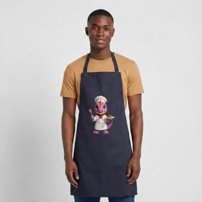 Tablier de cuisine avec bébé dino chef
